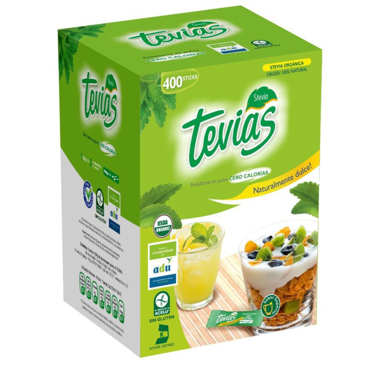 Edulcorante 400 bastones Tevias 