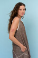 VESTIDO DIAGONAL MARRON