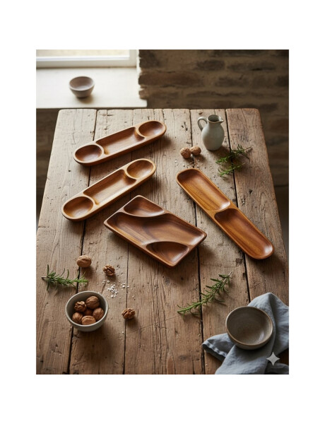 COPETINERO OVAL 3 DIVISIONES MADERA 41X13X4CM COPETINERO OVAL 3 DIVISIONES MADERA 41X13X4CM