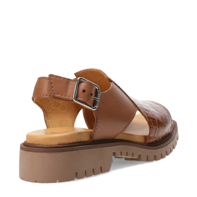 Sandalias de Mujer Furtiva Paola Marrón (Croco)