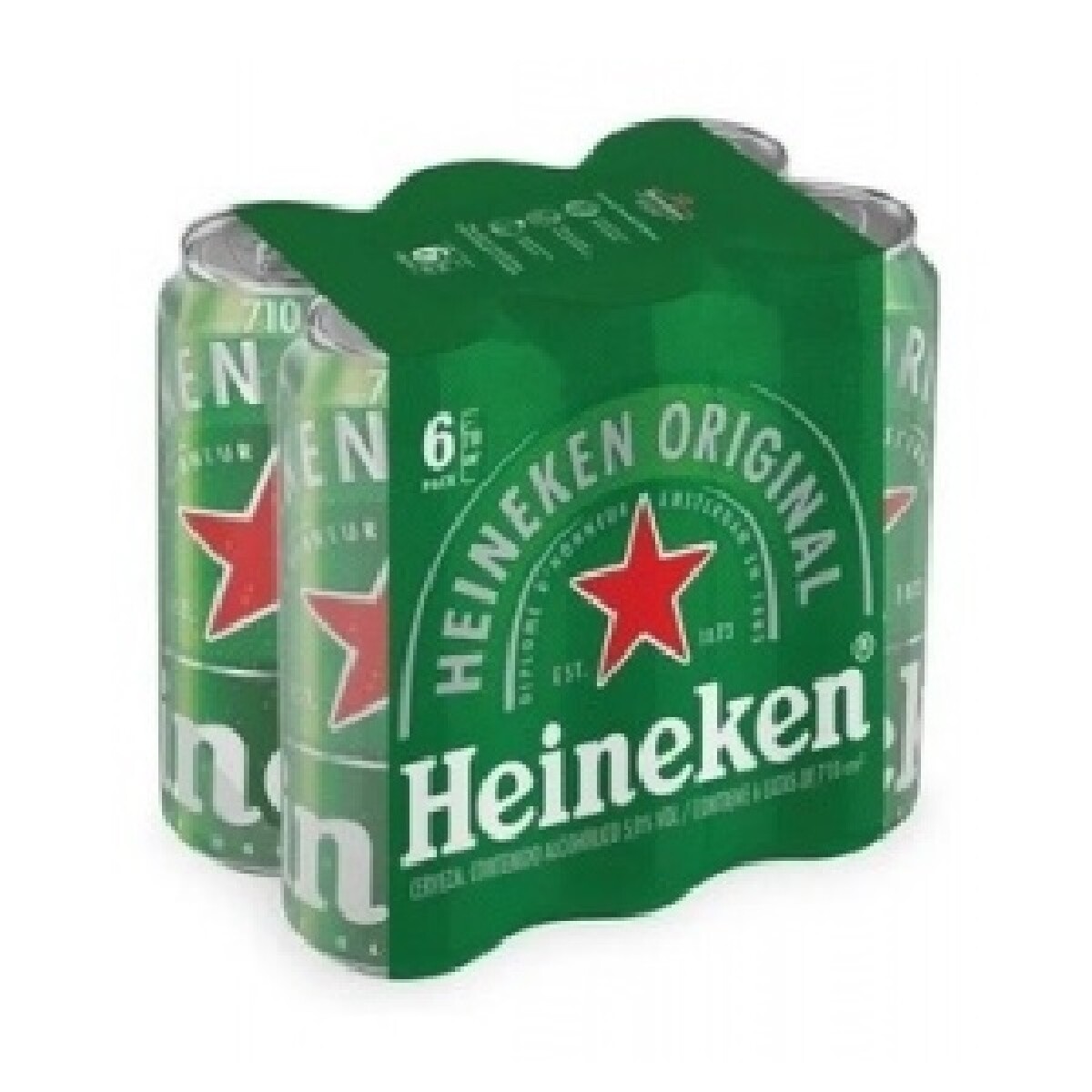 PACK X6 Cerveza Heineken Lata 710ML 