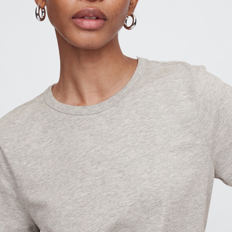 V-SS FAV CREW SOLID LIGHT HEATHER GREY