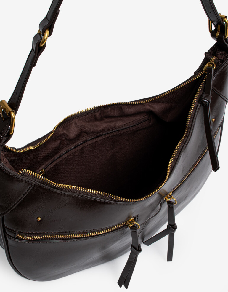 Saca Cartera Formato Saca - Marron Chocolate