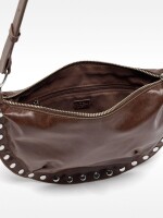 Bolso De Hombro Con Tachuelas marron