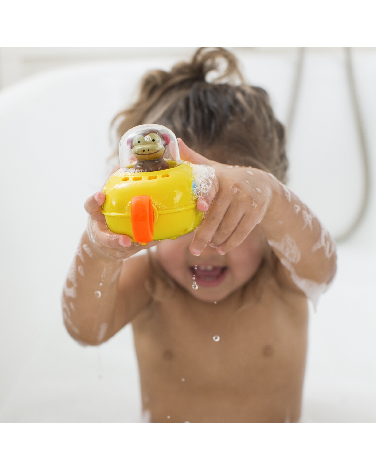 Juguete de baño con movimiento, diseño mono Juguete de baño con movimiento, diseño mono