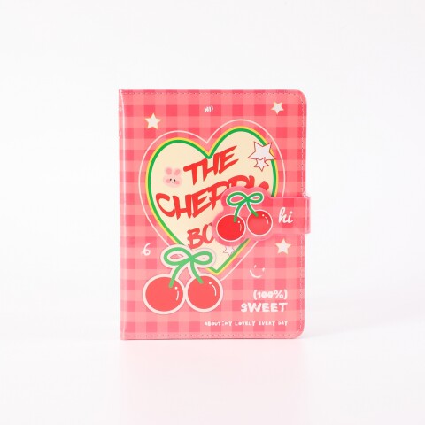 CUADERNO 36K DE CUERO PU CON CIERRE MAGNÉTICO (CEREZA) CUADERNO 36K DE CUERO PU CON CIERRE MAGNÉTICO (CEREZA)