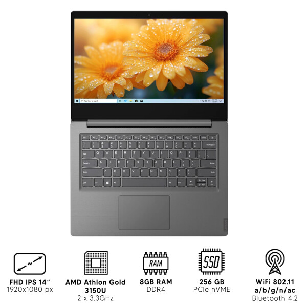 Notebook Lenovo V14 Amd 3150u 8gb 256gb Ssd 14" NOTEBOOK RFPL LENOVO V14 AMD 3150U/8/256