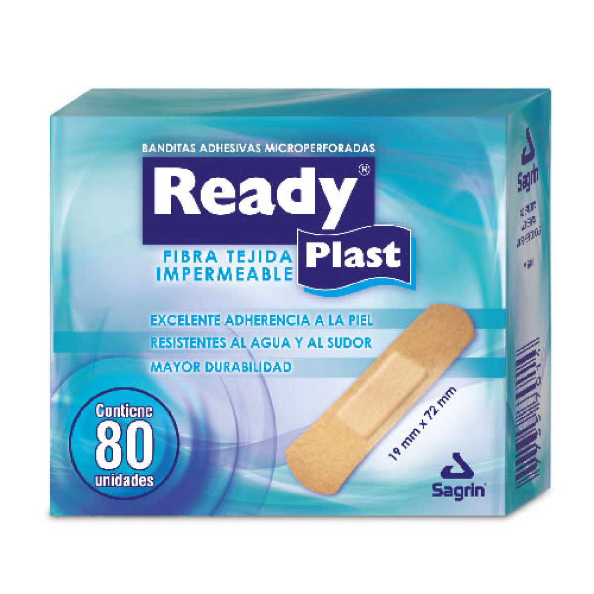 Readyplast Curitas Caja X80 Unidades – Tiritas Adhesivas 