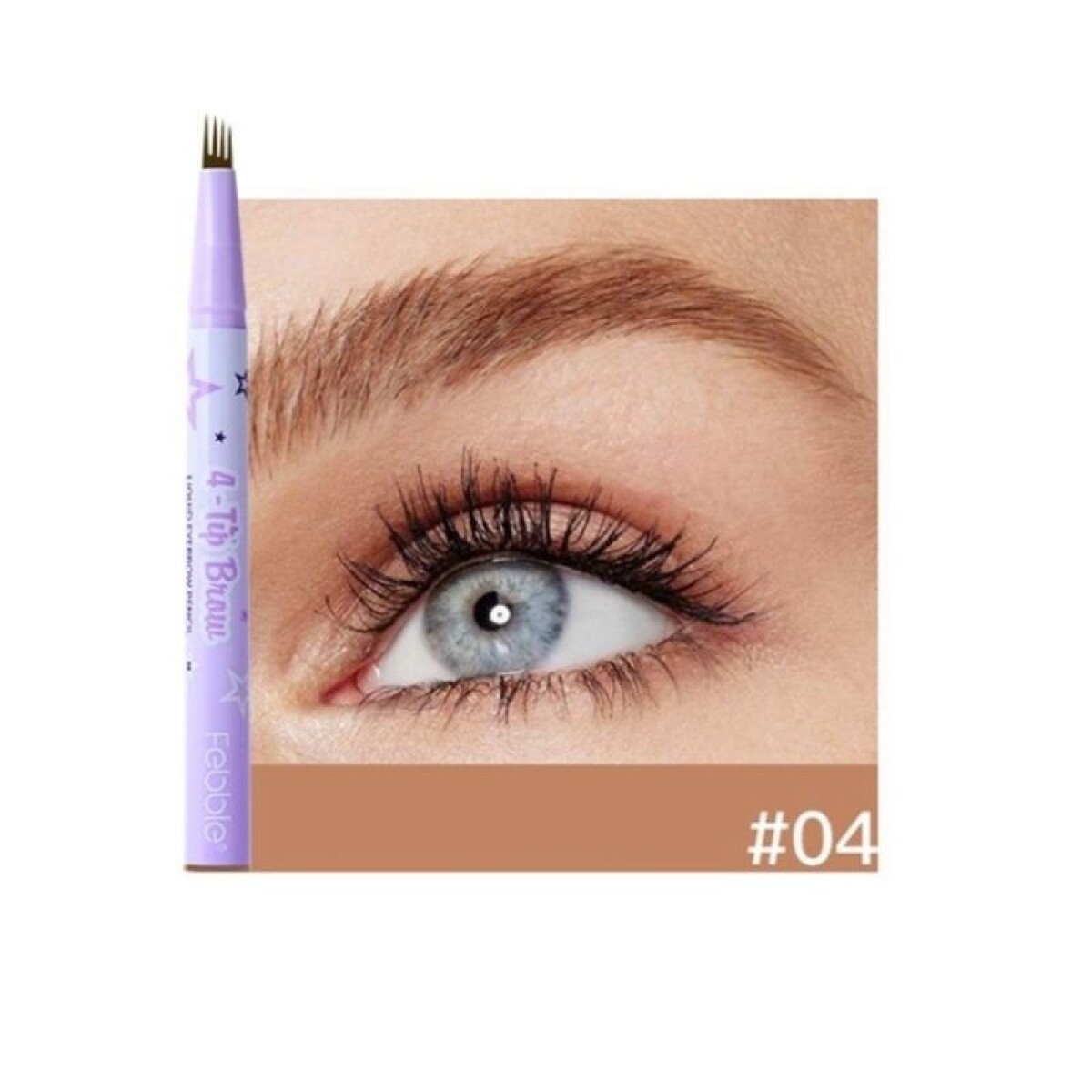 Ushas - Delineador Líquido Para Cejas Febble - 4 Líneas - 04 