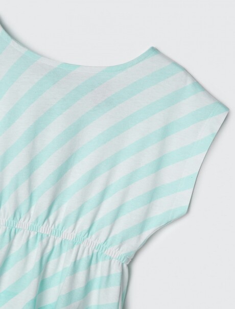 VESTIDO CORTO INFANTIL ESTAMPADO VESTIDO INFANTIL CON RAYAS