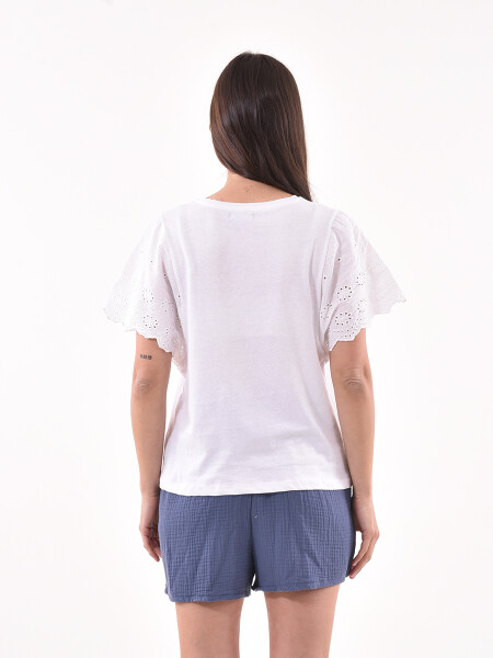 REMERA BUTTERFLY BLANCO