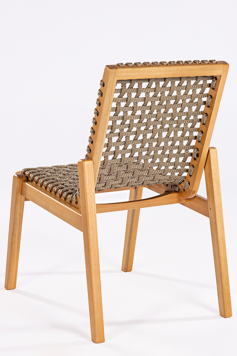 TRACO SILLA SILLA TRACO CUERDA RAMI 56x62x85CM JATOBA