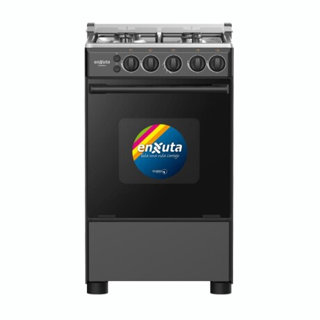 Cocina ENXUTA CENX9504N A Gas Cuatro Hornallas Tapa De Vidrio - Negra Cocina ENXUTA CENX9504N A Gas Cuatro Hornallas Tapa De Vidrio - Negra