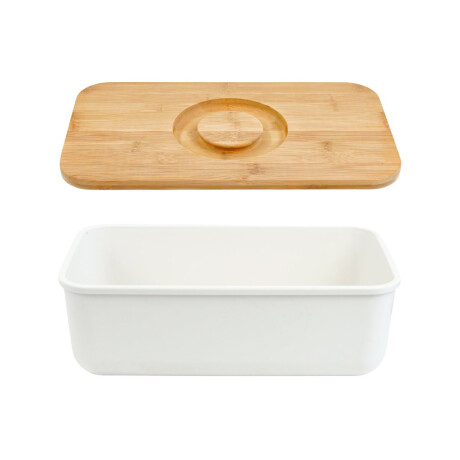 Panera Casasunco de plastico con tapa de madera Panera Casasunco de plastico con tapa de madera