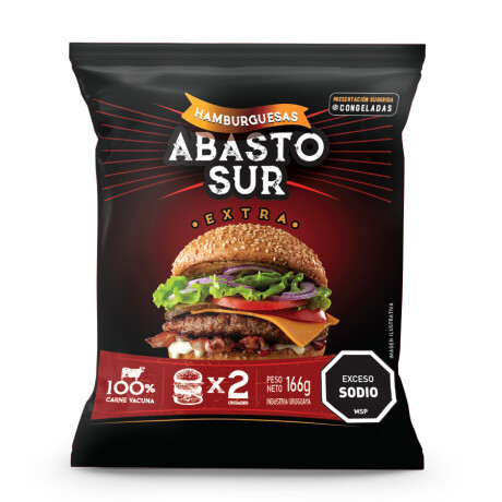 HAMBURGUESAS DE CARNE EXTRA ABASTO SUR - 2 x 83 grs 001