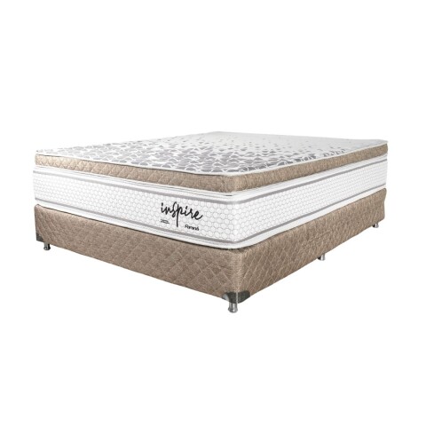 Sommier Parana Inspire 160x200 cm (Base + Colchón) Beige Sommier Parana Inspire 160x200 cm (Base + Colchón) Beige