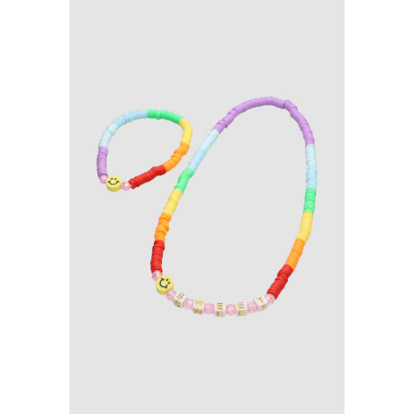 Set pulsera y collar smile Variante unica