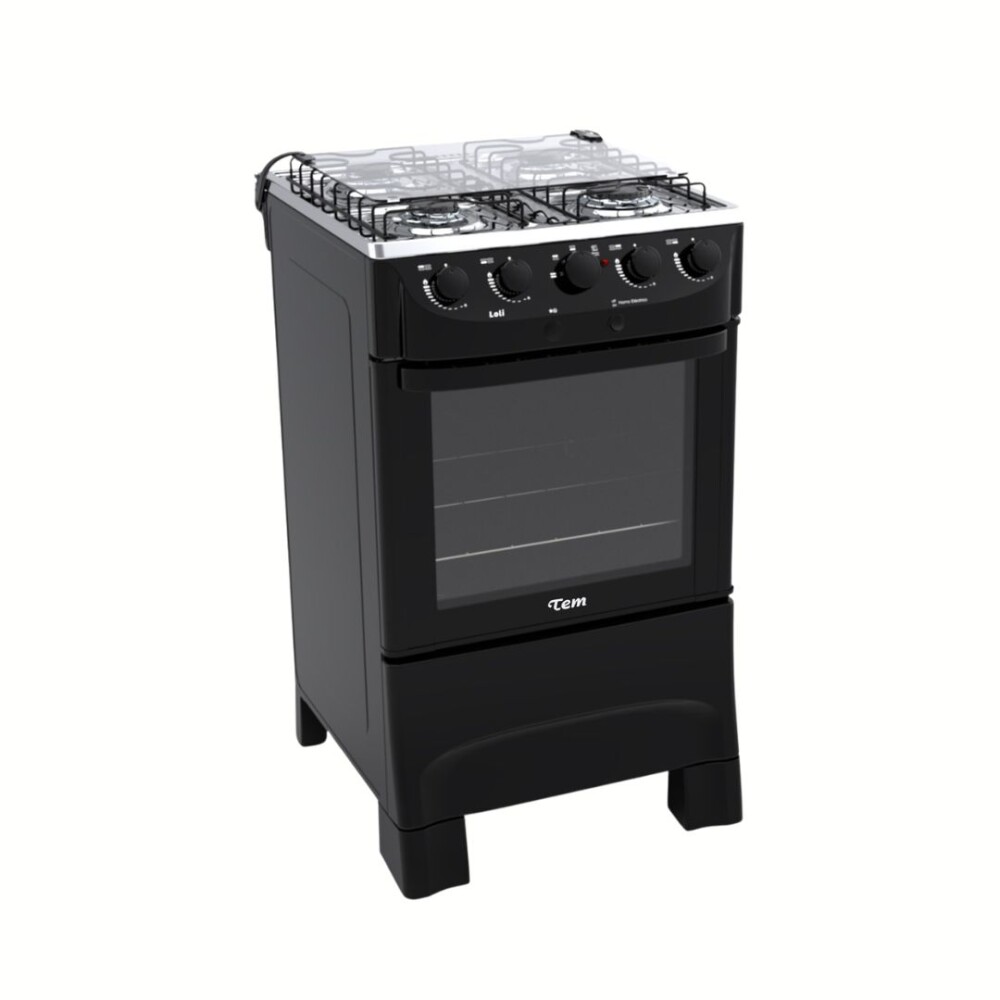 Cocina Combinada Negra 4H - Modelo Z2739 - Tem Cocina Combinada Negra 4H - Modelo Z2739 - Tem