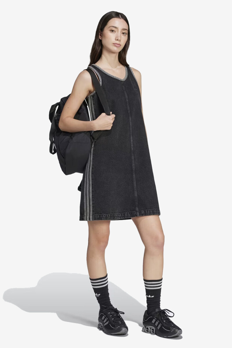DENIM 3S DRESS Negro