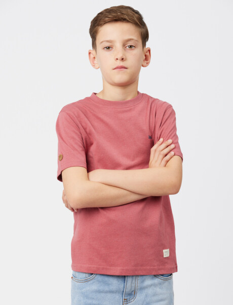 REMERA BÁSICA DE ALGODÓN Ladrillo