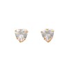 Caravanas Corazón Zirconia de oro- Oro bajo - Zirconia - CA8107 conpiedra