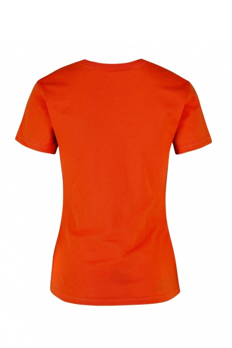 Camiseta a la base dama Naranja