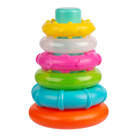 Aros Apilables Playgro 4088543 5 Anillos Universo Binario MULTICOLOR