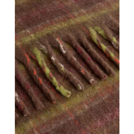 Bufanda Tejida Tartan Combinacion Multicolor