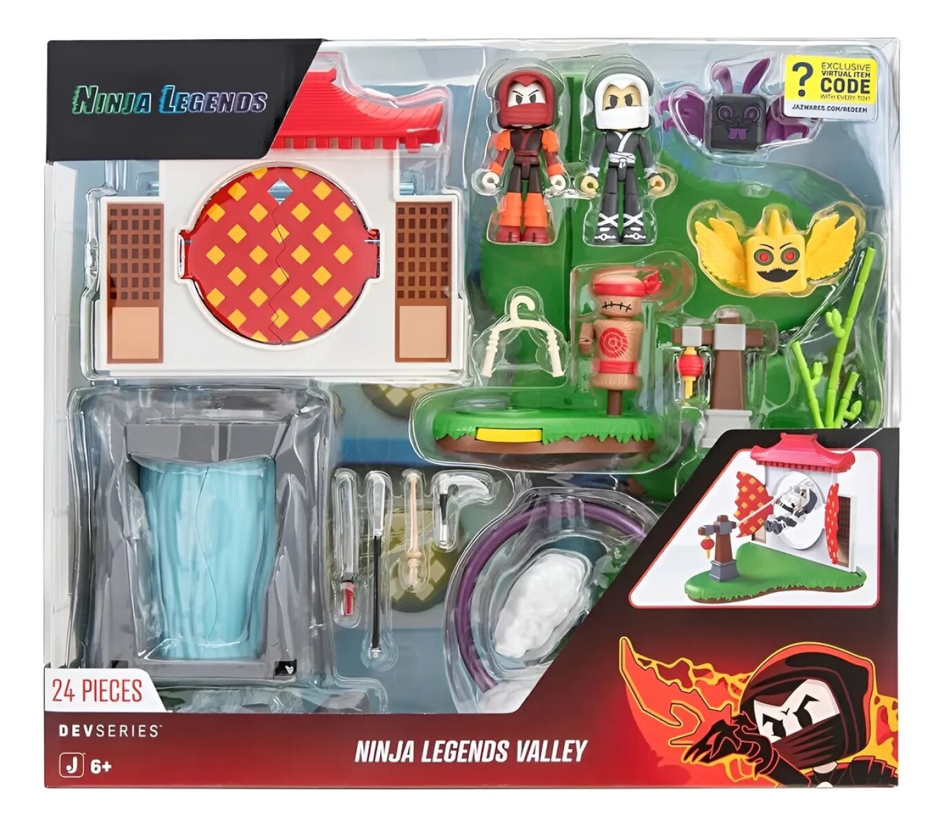 Figura Roblox Valle De Ninja Legends Devseries 24 Piezas 