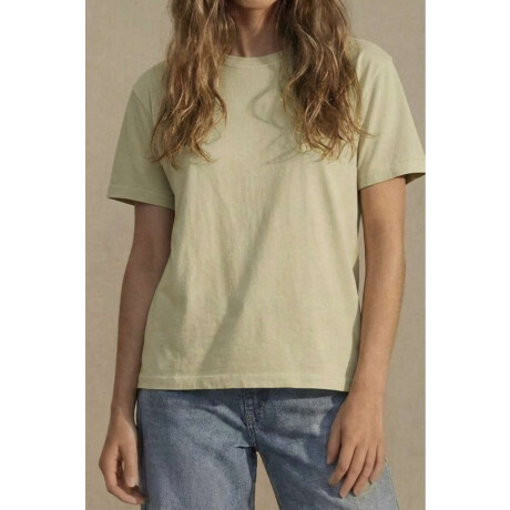 Remera Algodon Lavado Pistacho