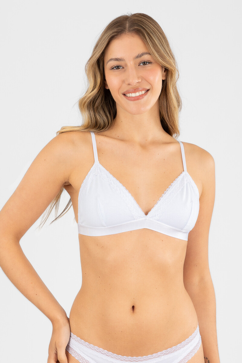 Bralet bloom Blanco