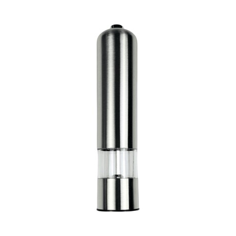 Molinillo de Pimienta y Sal Eléctrico Sal a Batería Inox Plateado