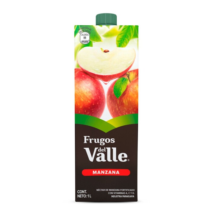 FRUGOS DEL VALLE JUGO DE MANZANA X 1000 única