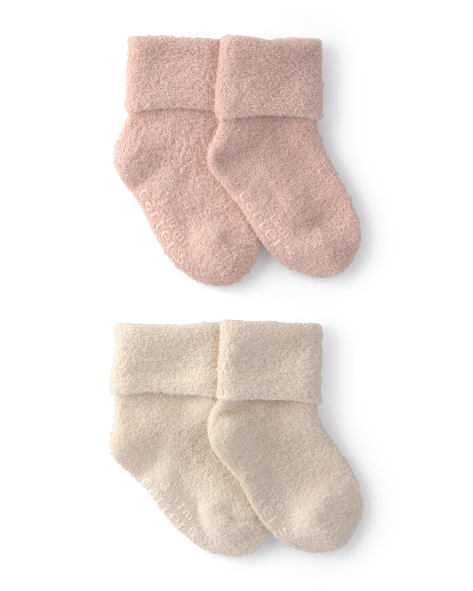 Pack cuatro pares de medias de chenilla, rosado y crema Pack cuatro pares de medias de chenilla, rosado y crema