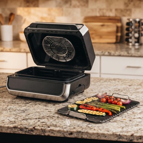 Freidora De Aire Grill HOGARON HGAF6G 2400W Capacidad 6L Display LED Táctil Visor De Cocción Sin Aceite Temperatura Regulable Co Freidora De Aire Grill HOGARON HGAF6G 2400W Capacidad 6L Display LED Táctil Visor De Cocción Sin Aceite Temperatura Regulable Co