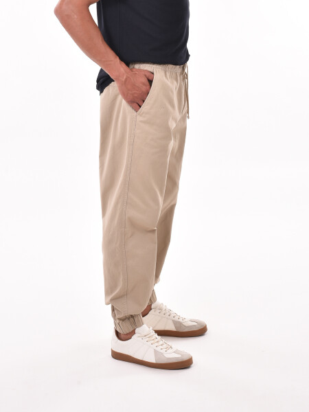 PANTALÓN JOGGER FRANCESCO BEIGE CLARO