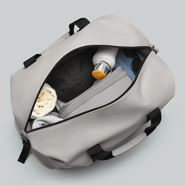 Bolso Deportivo Gaston Luga Weekender Impermeable Ajustable Color Gris