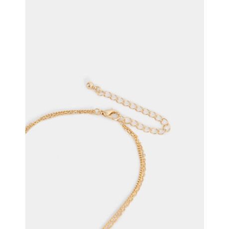 Collares Cortos Con perlas Dorado