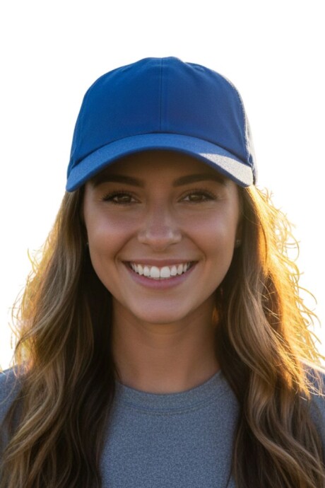 Gorro visera broche Azul Royal