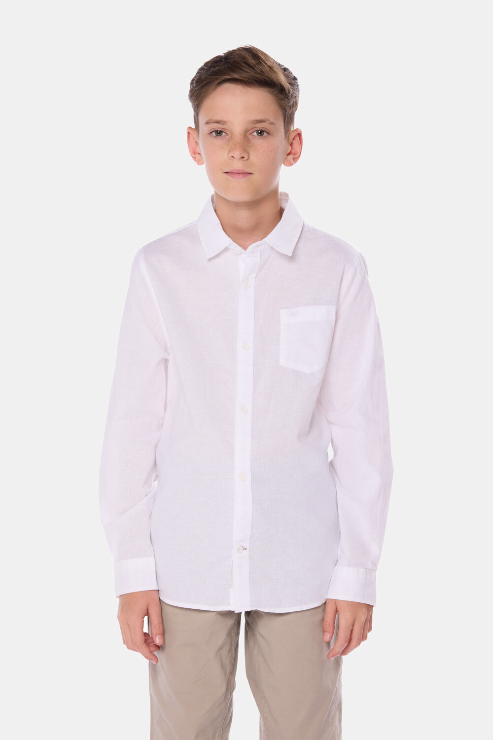 CAMISA DE LINO Blanco