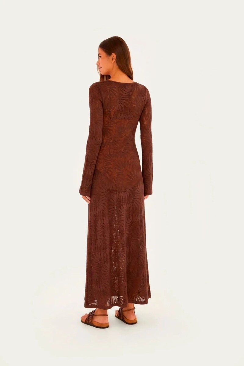 VESTIDO LARGO Terracota