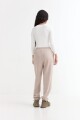 Pantalón jogger felpa BEIGE