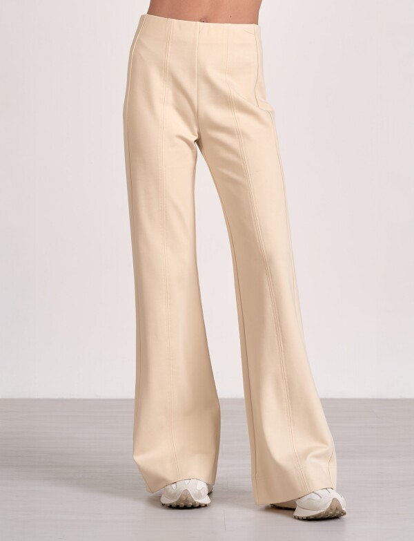 Pantalon Pespunte BEIGE CLARO