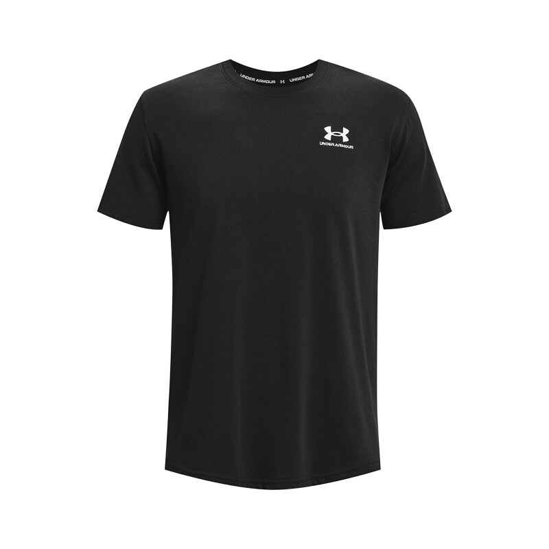 Remera Under Armour HEAVYWEIGHT SS de Hombre - 1373997-001 Negro-blanco