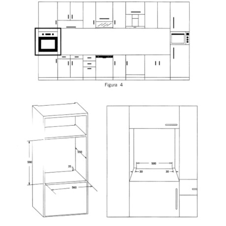 Horno eléctrico JAMES empotrable HEE BKD G2 Vidrio Negro
