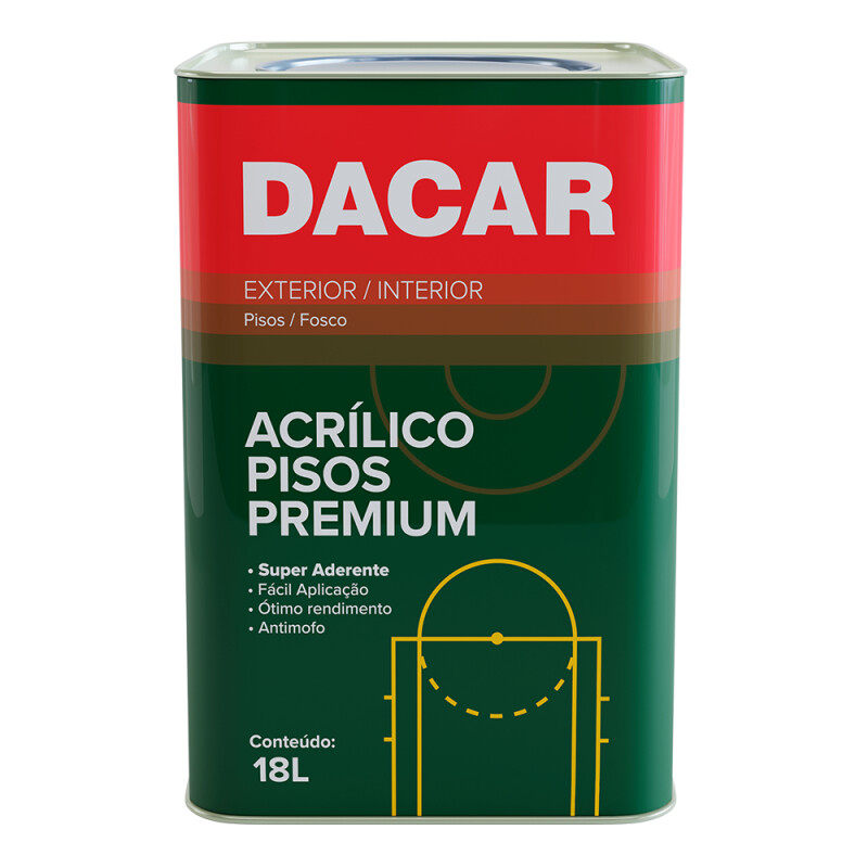 DACAR PINTURA PISOS PREMIUM BLANCO 18 LITROS Dacar Pintura Pisos Premium Blanco 18 Litros