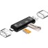 Adaptador OTG 3 en 1 USB Tipo C a USB Macho SSD Windows Variante Color Negro