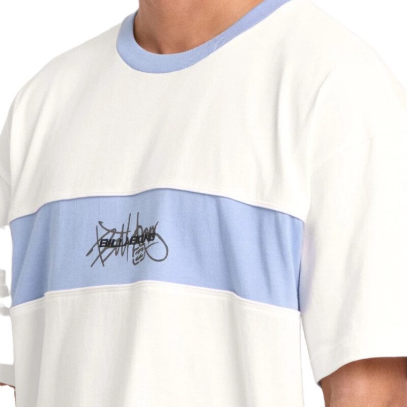 Remera Billabong Bag Dog Shrapnel Ringer - Blanca Remera Billabong Bag Dog Shrapnel Ringer - Blanca