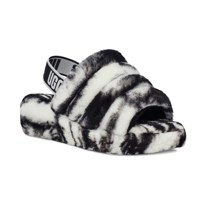 Fluff Yeah Slide Marble W - Mujer Black