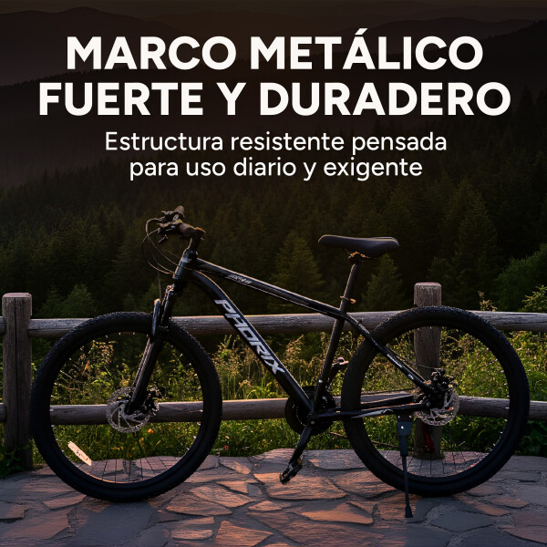 Bicicleta Phdrix Montaña Mtb Rod 26 Frenos De Disco 21 Veloc Negro 1